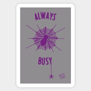 Always Busy Spider Web Sticker